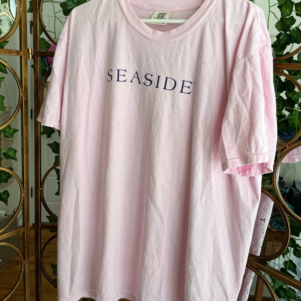 Pink Seaside oversized Tee